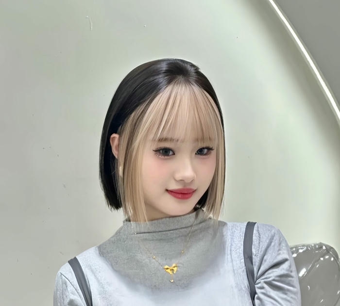 tóc ngắn 2 màu