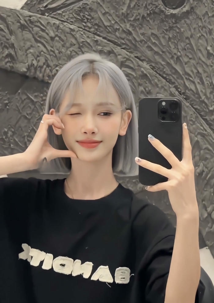 tóc ngắn bạc