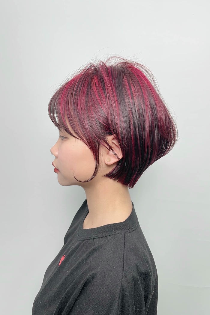 tóc ngắn đỏ