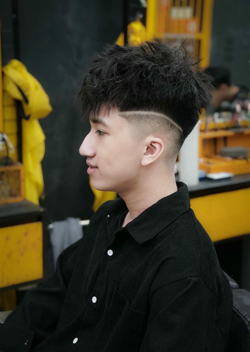 uốn tóc layer nam chất