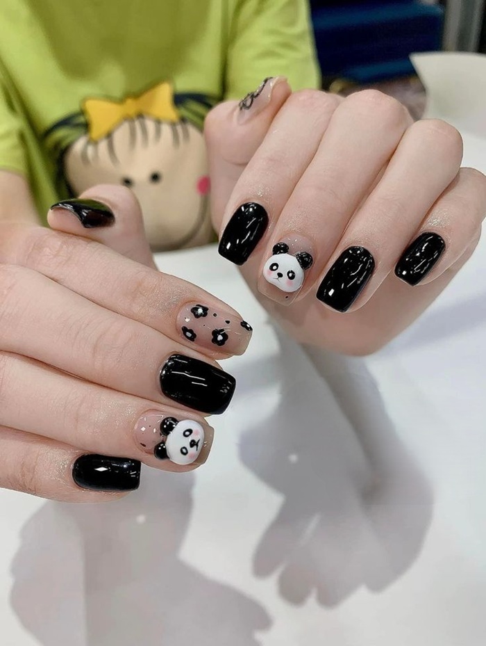 ảnh nail gấu đẹp