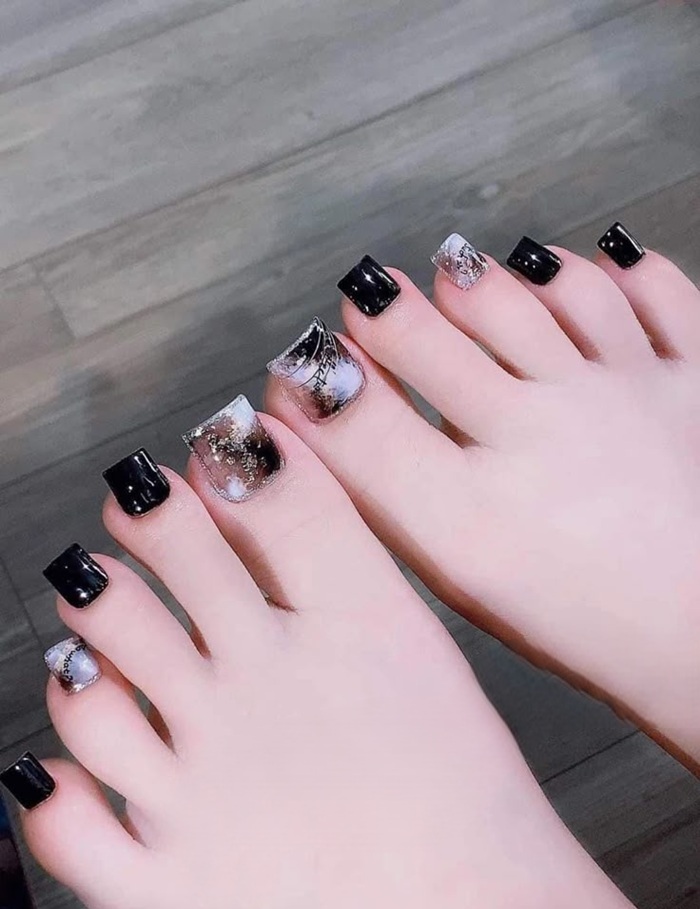 hình ảnh nail chân ăn xà cừ