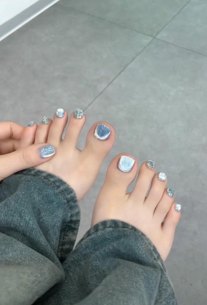hình ảnh nail chân ombre đẹp