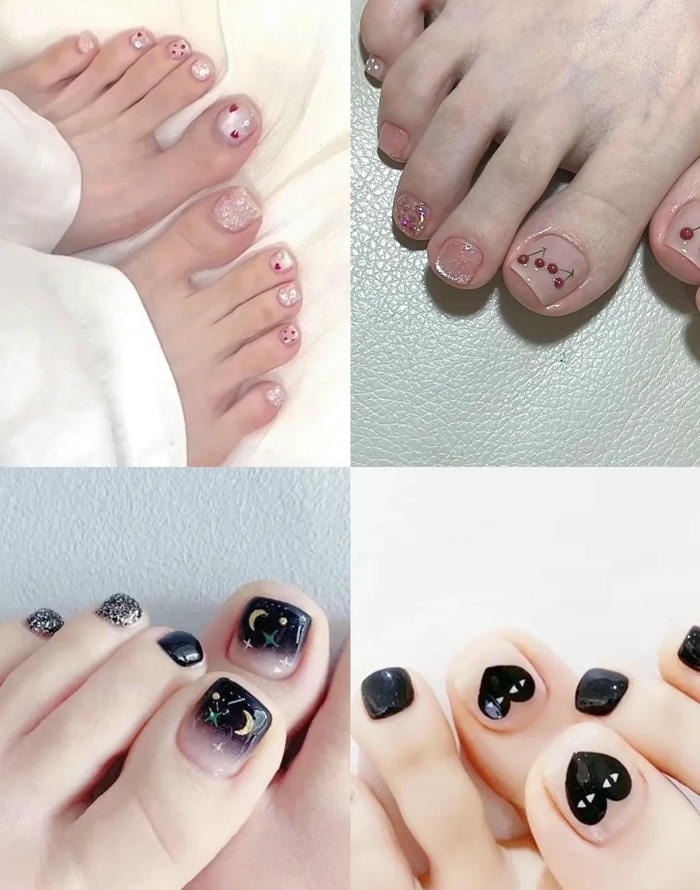 hình ảnh nail chân ombre siêu đẹp
