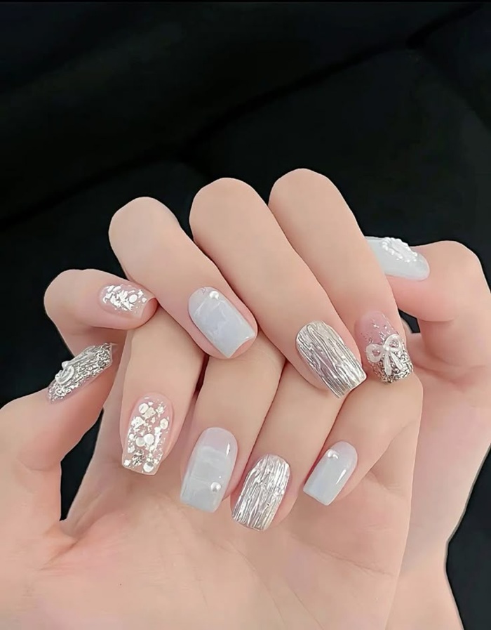 hình ảnh nail rắc đá đẹp
