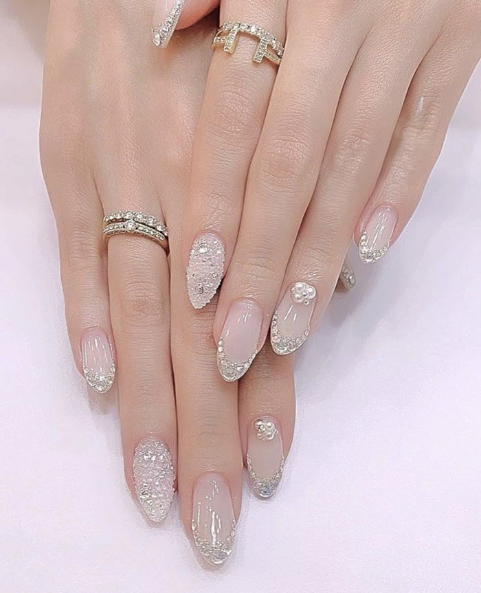 hình ảnh nail rắc đá sang