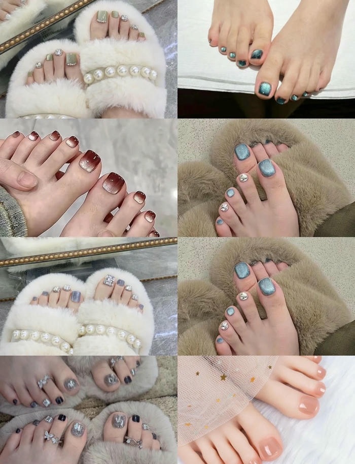 hình nail chân ombre cực đẹp