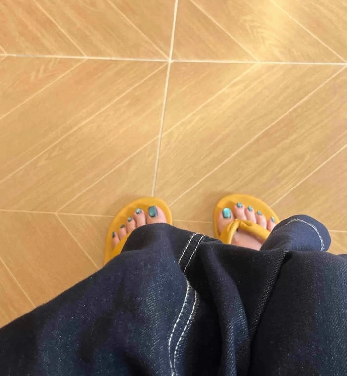 hình nail chân ombre đẹp