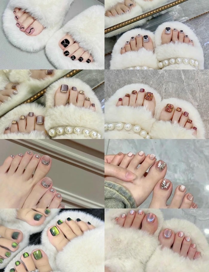 hình nail chân ombre siêu đẹp