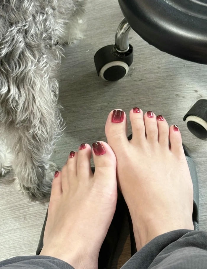 mẫu nail chân ombre siêu đẹp