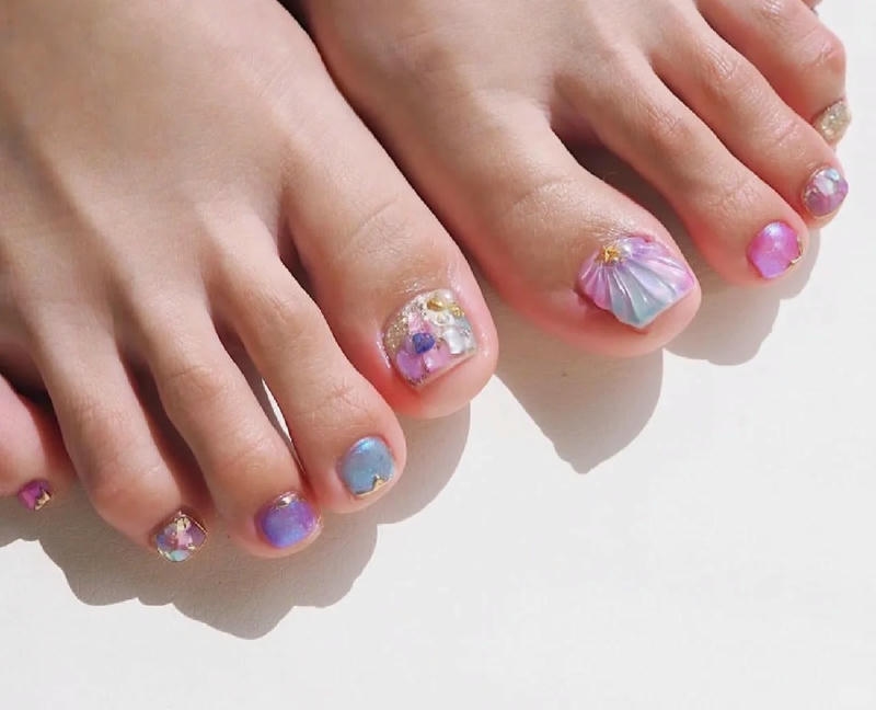 móng ombre đơn sắc