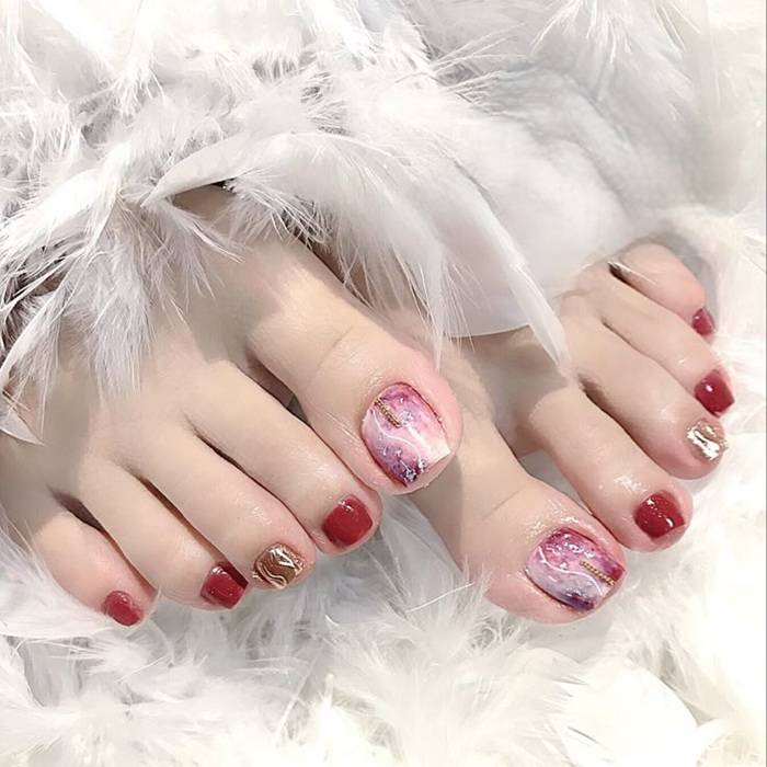 nail chân ăn xà cừ xinh cực