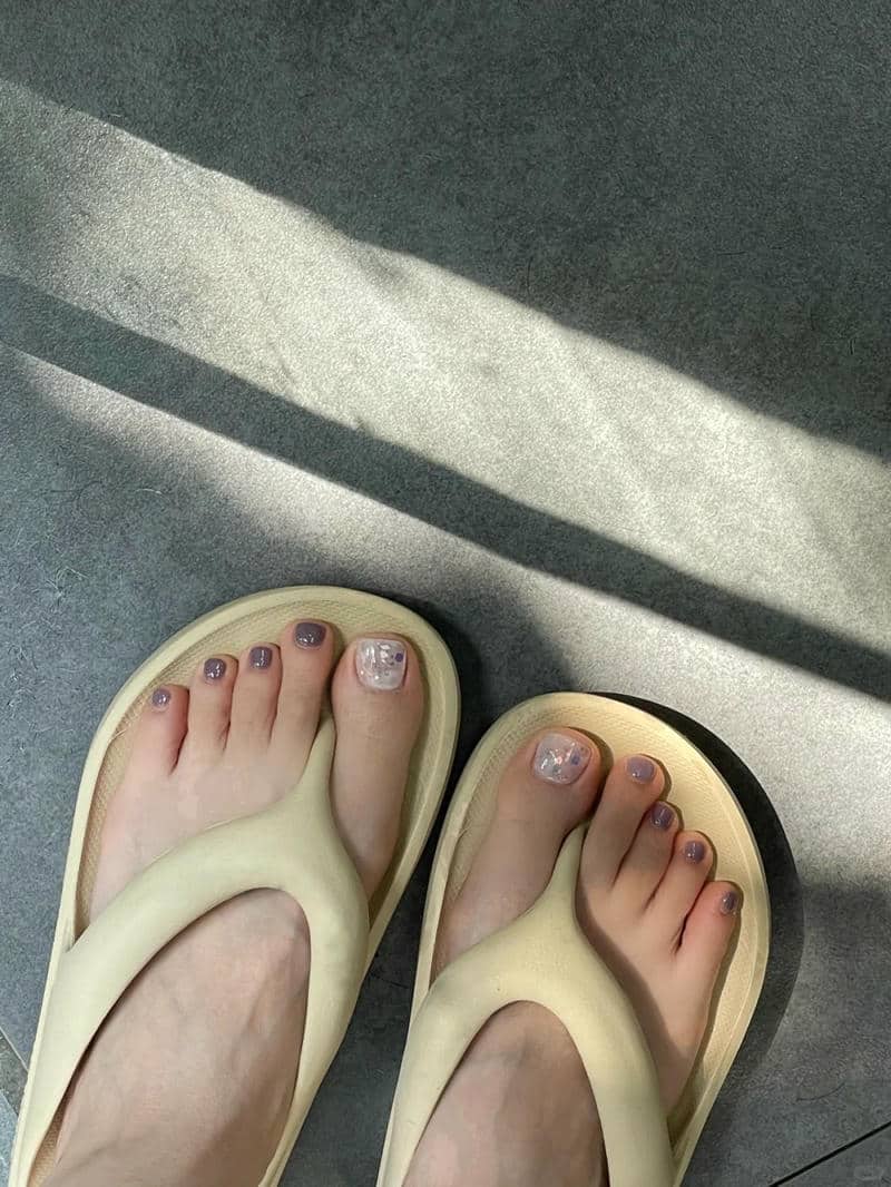 nail chân loang cực sang