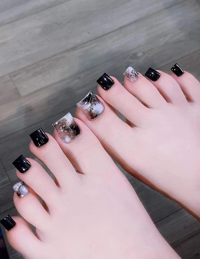 nail chân loang xinh cực