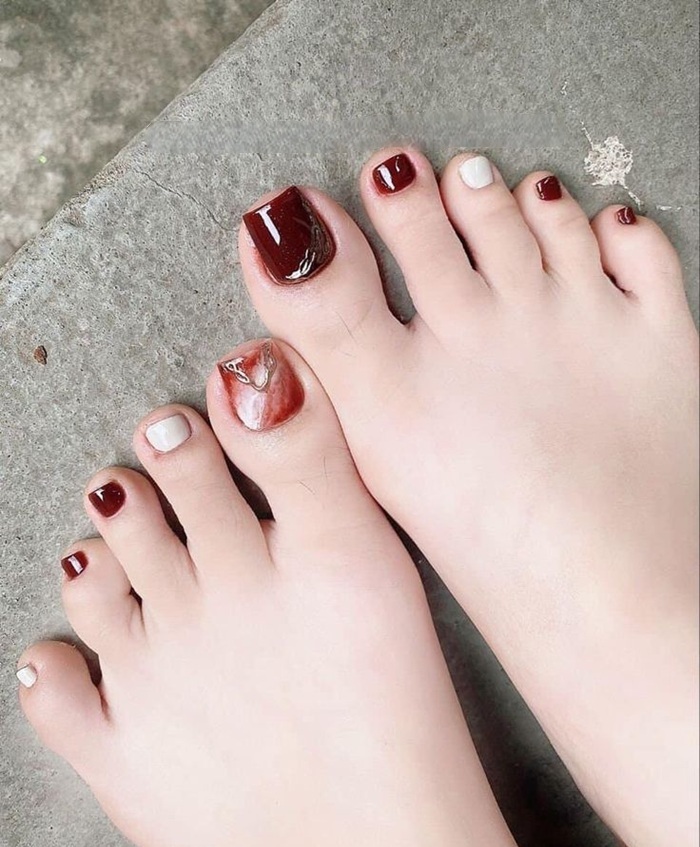 nail chân loang xinh nhất