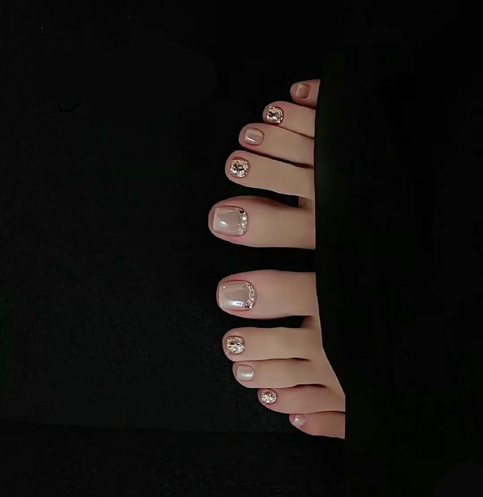 nail chân ombre đẹp cực