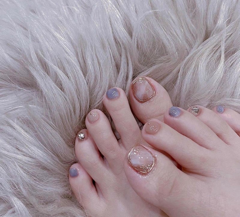 nail chân xà cừ cực sang