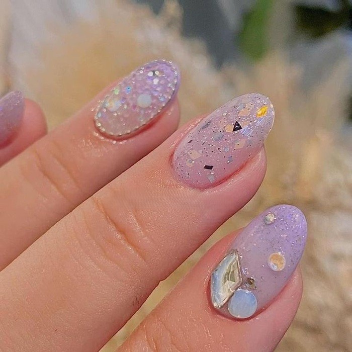 nail rắc đá cực đẹp