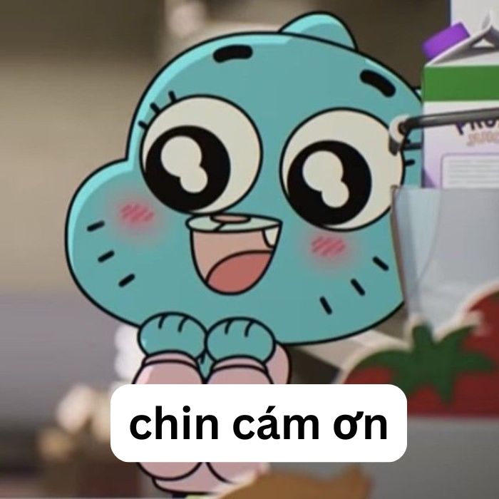 ảnh meme cảm ơn họat hình