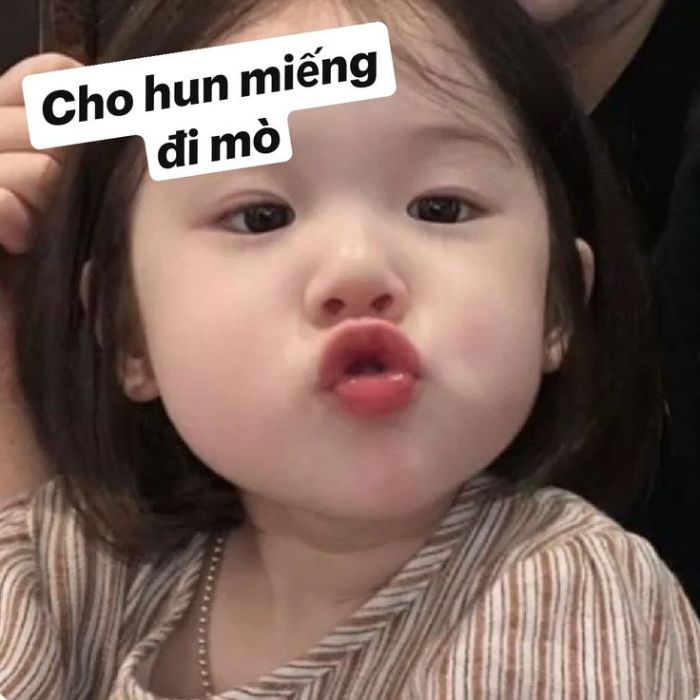 ảnh meme tình yêu bé