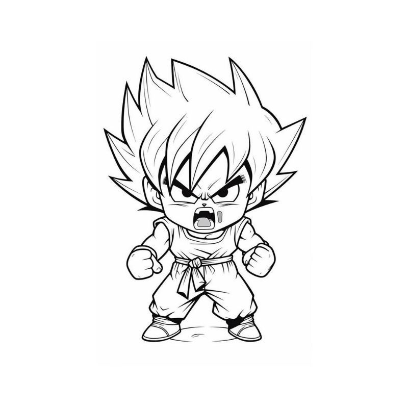 ảnh tô màu chibi cute
