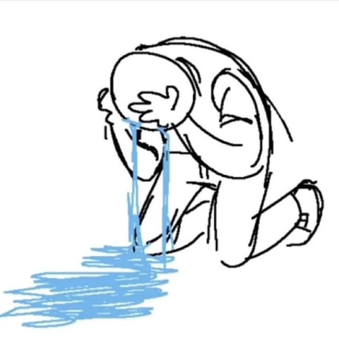 hình ảnh meme crying siêu buồn
