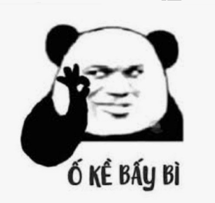 hình ảnh meme ok gấu trúc