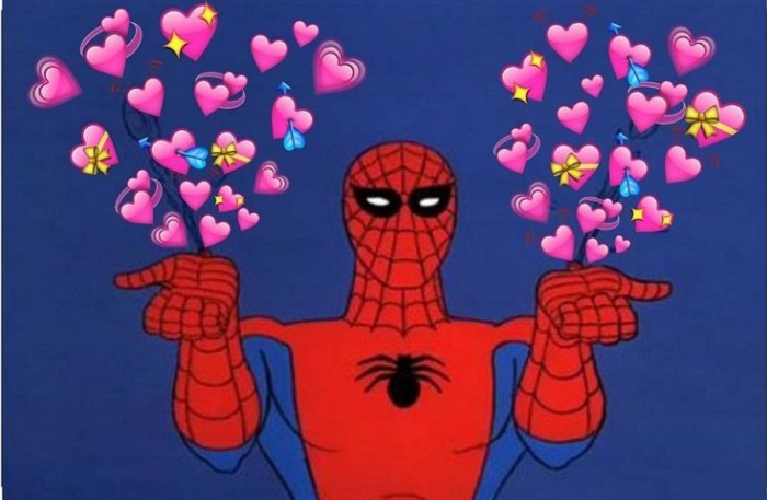 hình ảnh meme spiderman cực hài hước