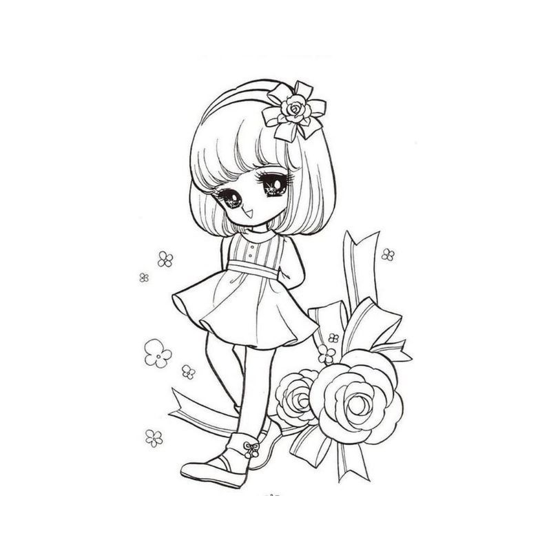 hình chibi cute tô màu