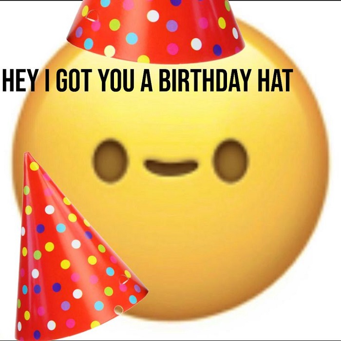 hình meme happy birthday emoji