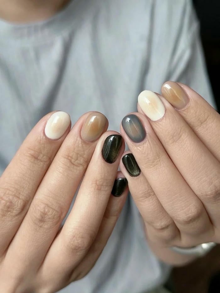 mẫu móng tay đẹp nhẹ nhàng