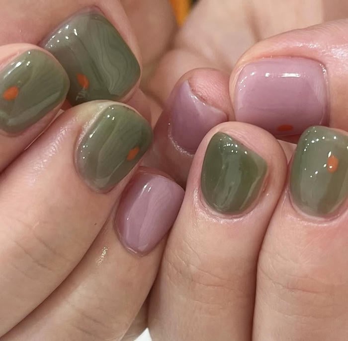 mẫu nail tay nhẹ nhàng