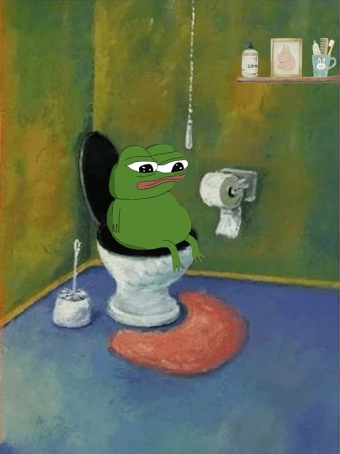 meme frog wc