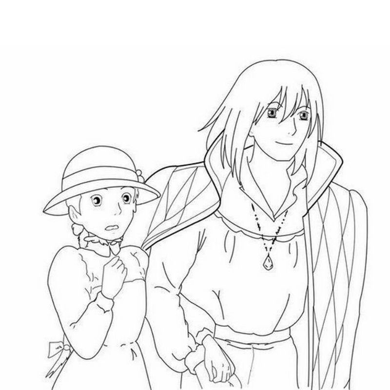 to màu anime cute