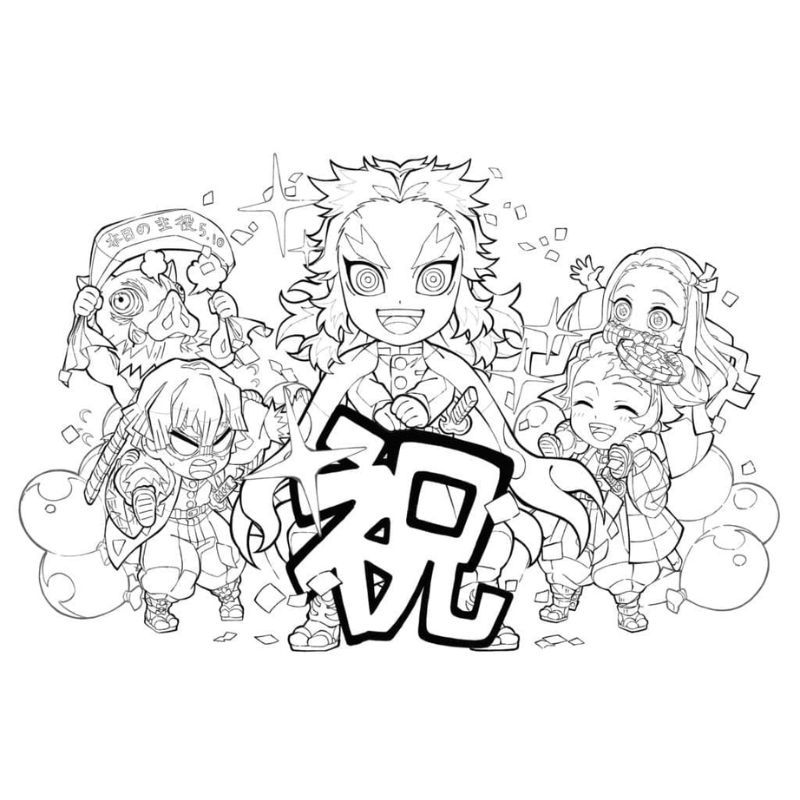 tô màu chibi cute