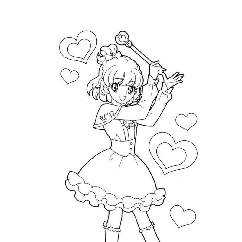 tô màu công chúa anime cute