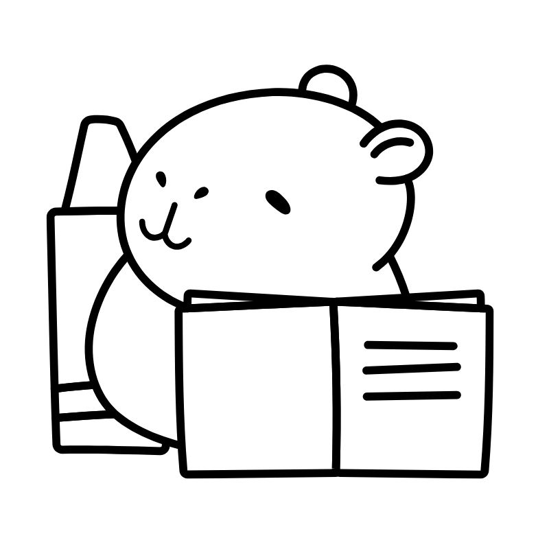tranh tô màu capybara cho trẻ 3 tuổi tập tô