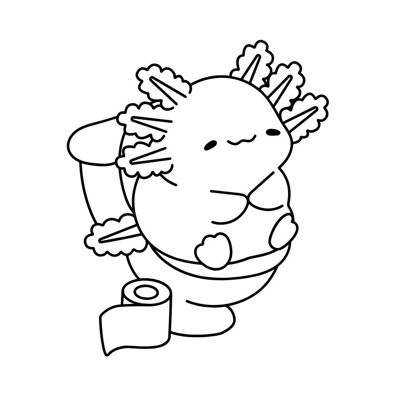 tranh tô màu capybara hài hước