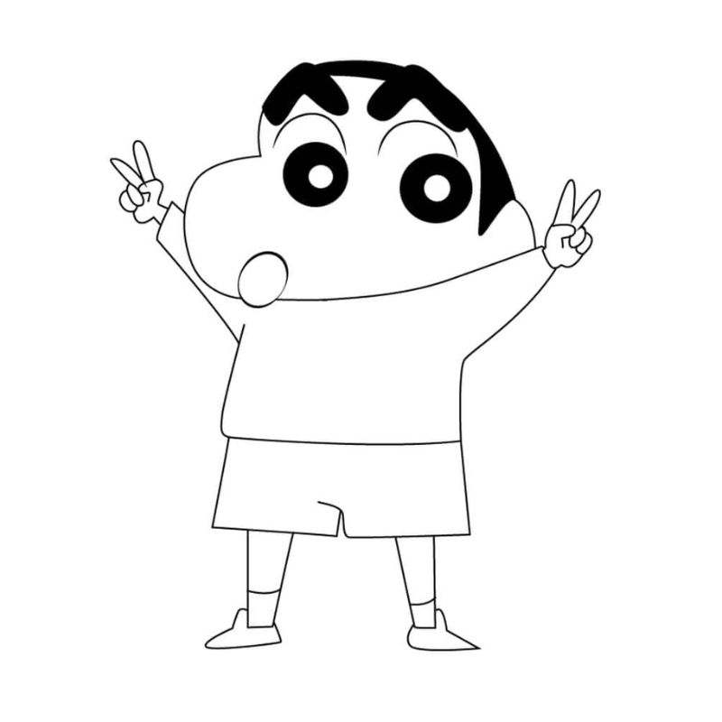 tranh tô màu chibi cute đơn giản