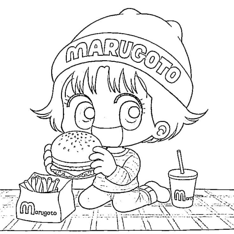tranh tô màu chibi