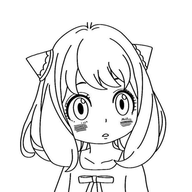 tranh tô màu cute chibi