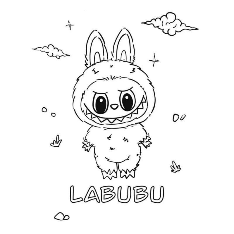 tranh tô màu labubuu