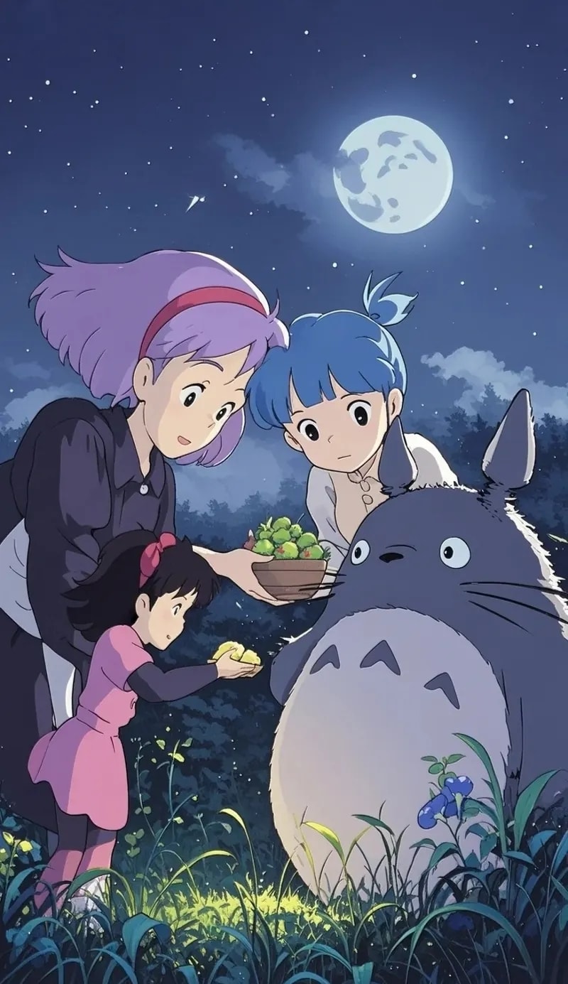 ảnh hình nền điện thoại totoro