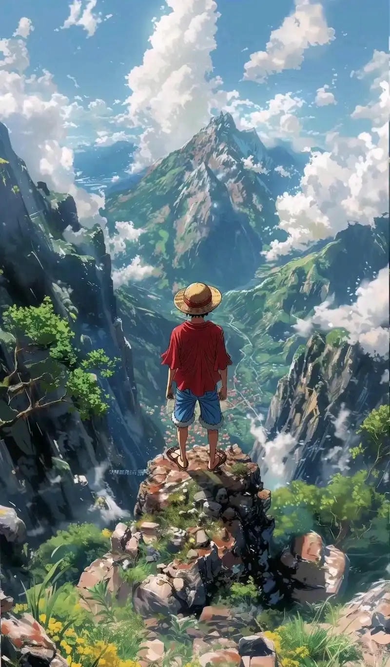 ảnh luffy gear 5 làm hình nền