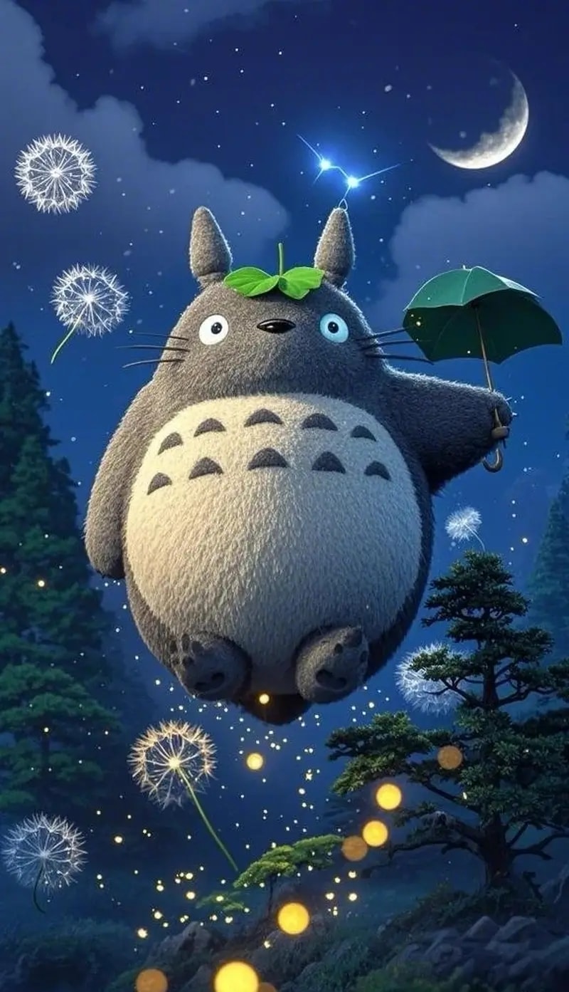 ảnh nền totoro cute dễ thương