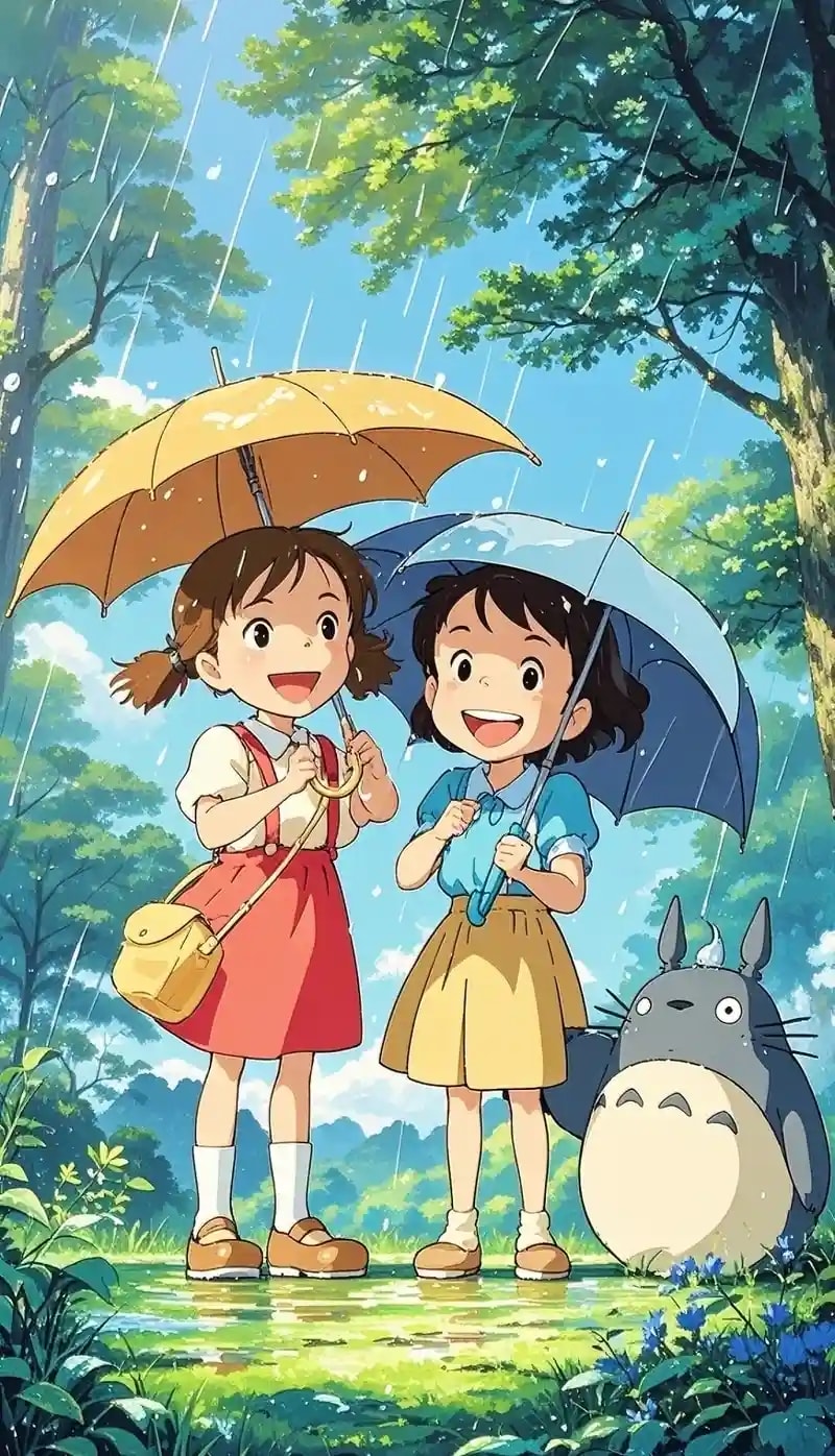 ảnh nền totoro dễ thương