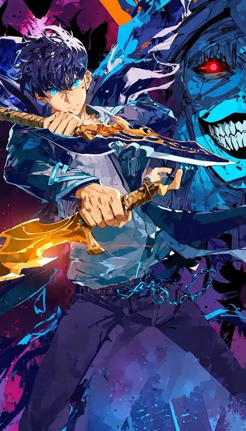 hình nền 4k anime solo leveling
