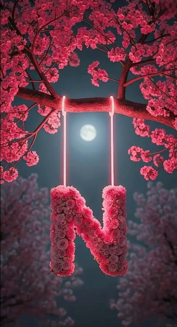 hình nền điện thoại chữ n