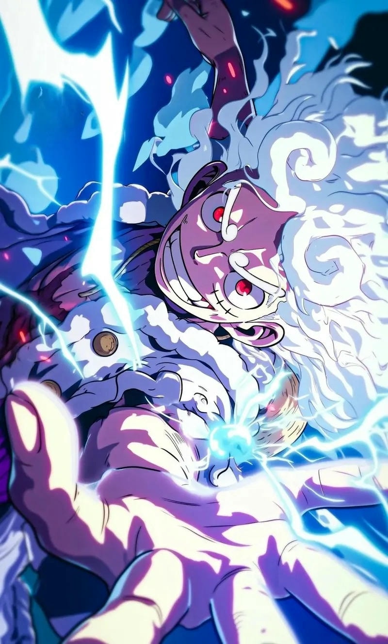 hình nền luffy gear 5 4k
