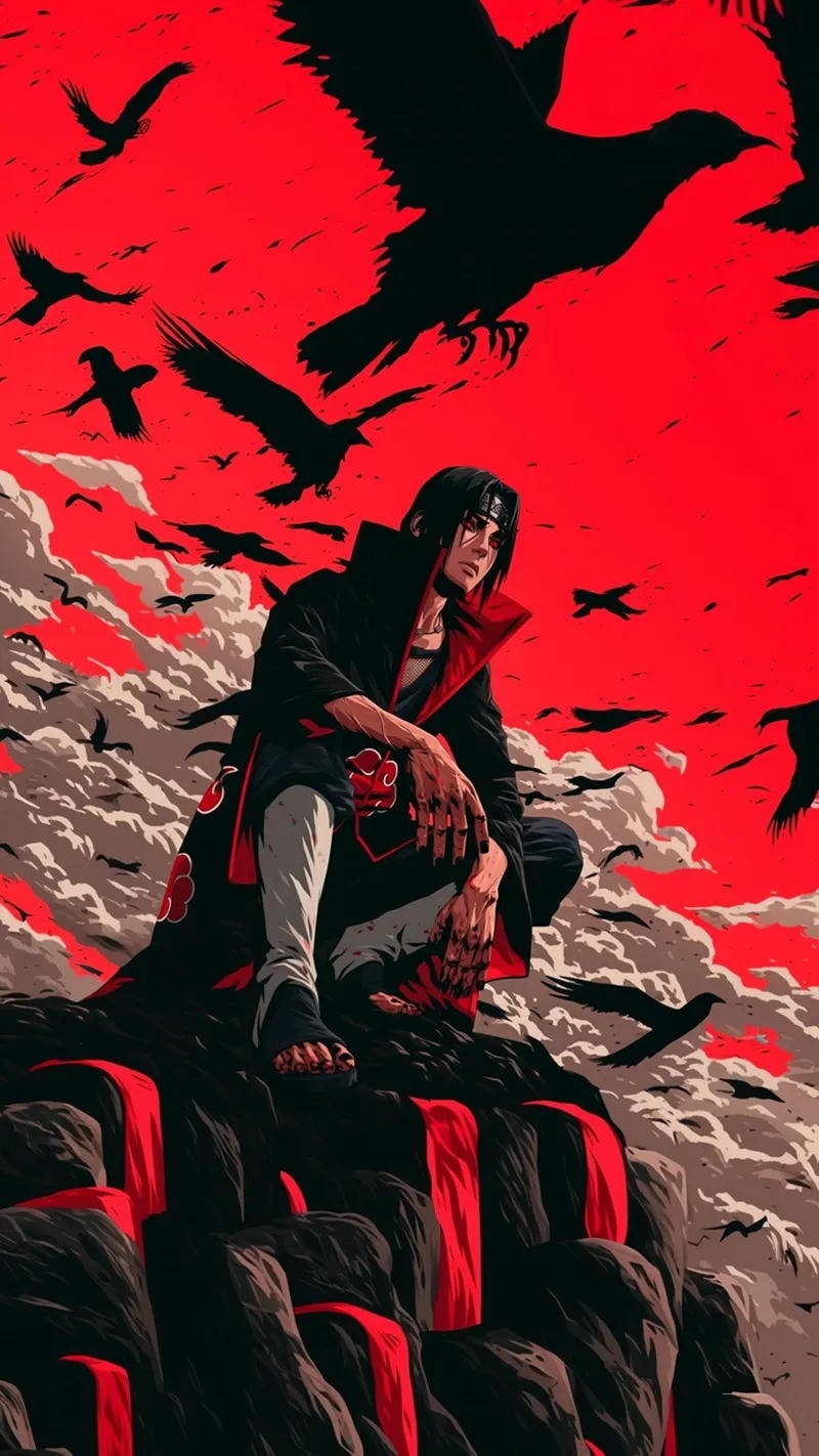 hình nền máy tính 4k itachi